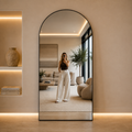 Eleson Arch Top Staande Spiegel – Zwart Frame | 200 × 100 cm